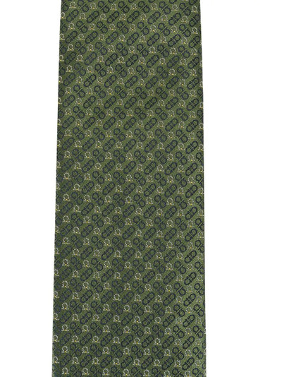 Salvatore Ferragamo jacquard Gancini pattern tie outlook