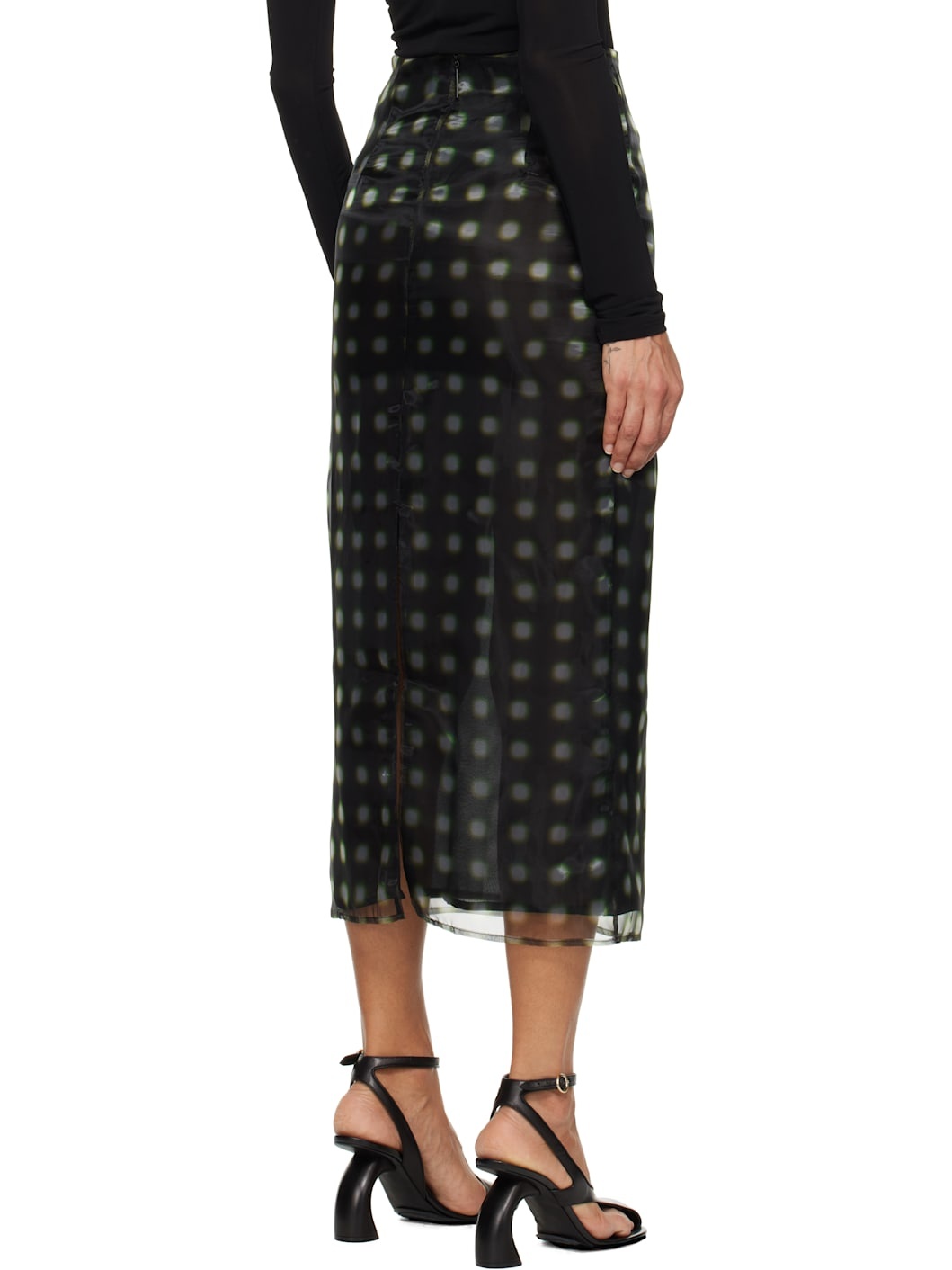 Green Dia Midi Skirt - 3