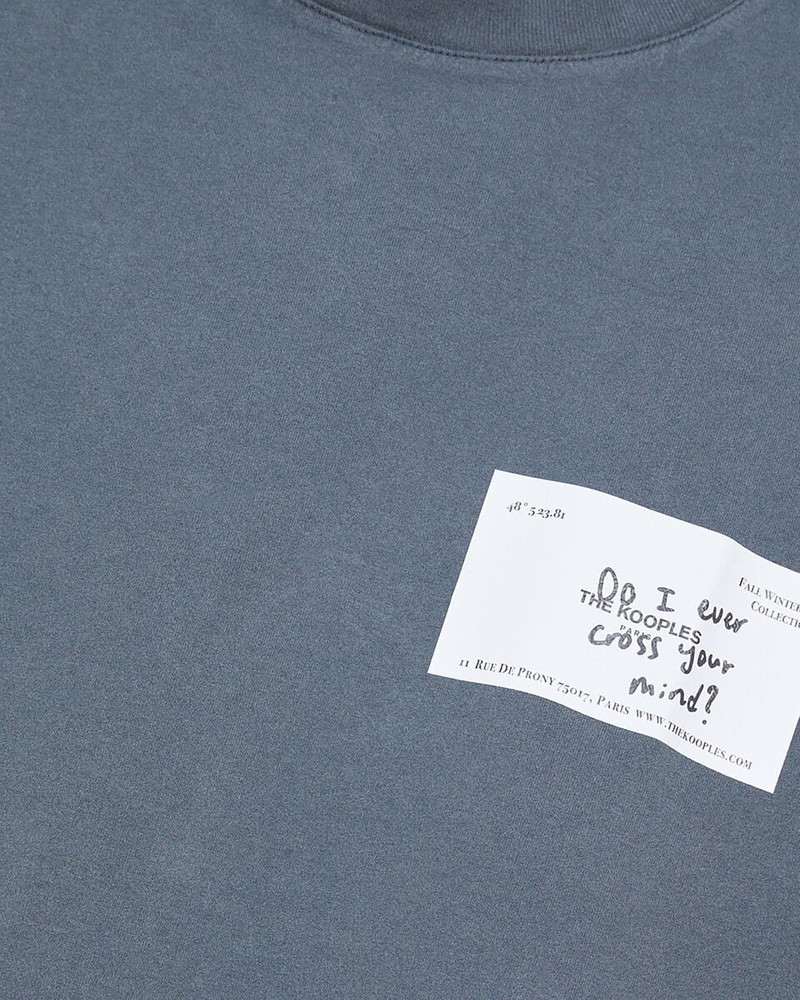 BLUE BUSINESS CARD SERIGRAPHY T-SHIRT 7