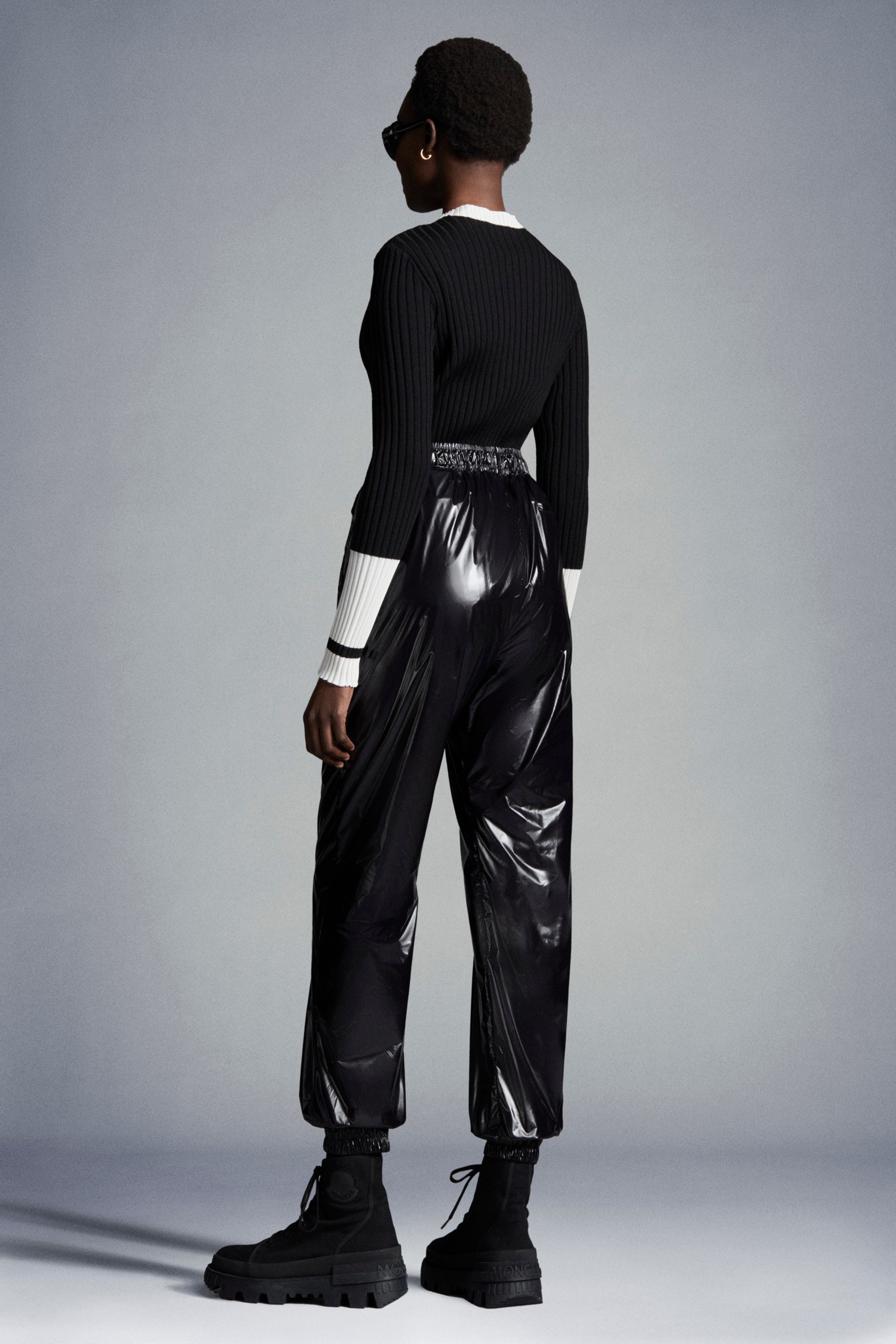 Glossy Nylon Sweatpants - 5