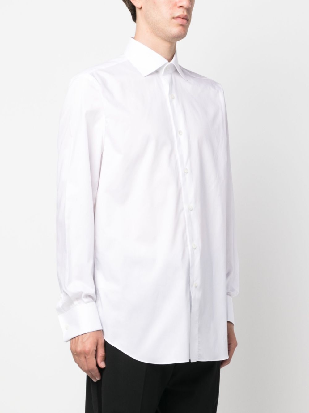 long-sleeved poplin shirt - 3