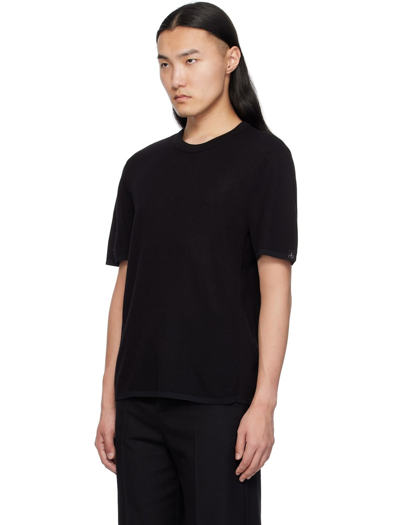 rag & bone Black Harvey Crewneck T-shirt outlook