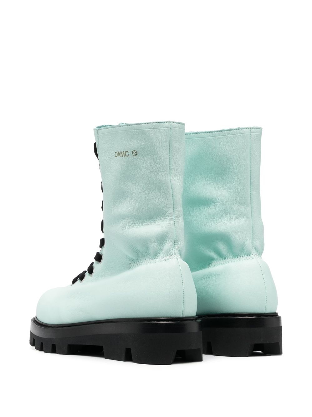 logo-print lace-up fastening boots - 3