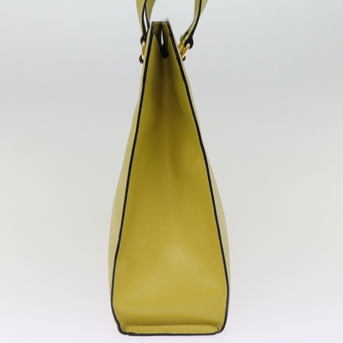 CELINE Tote Bag Leather Yellow - 4