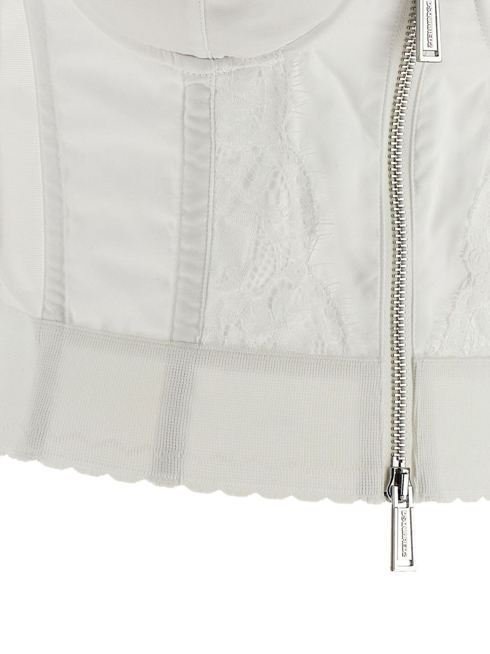 x Vaquera lace-trim zip-front corset - 4