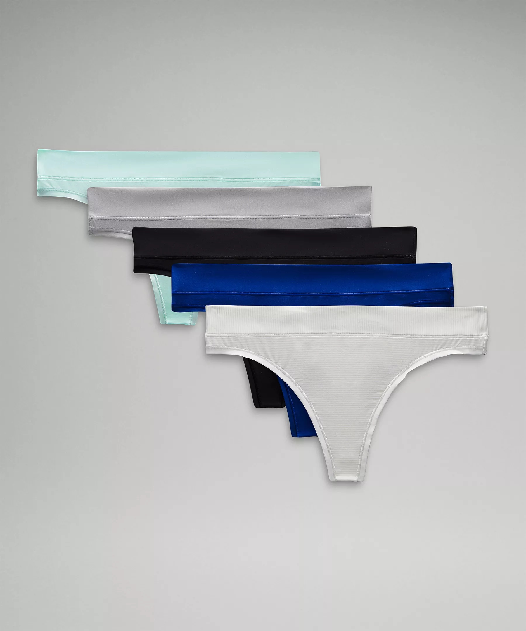 UnderEase Mid-Rise Thong Underwear *5 Pack - 1