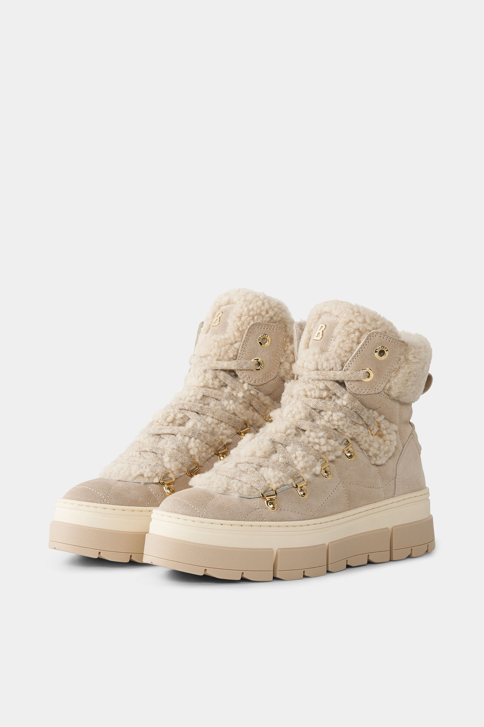 Mid boots Vaduz with spikes in Beige - 3