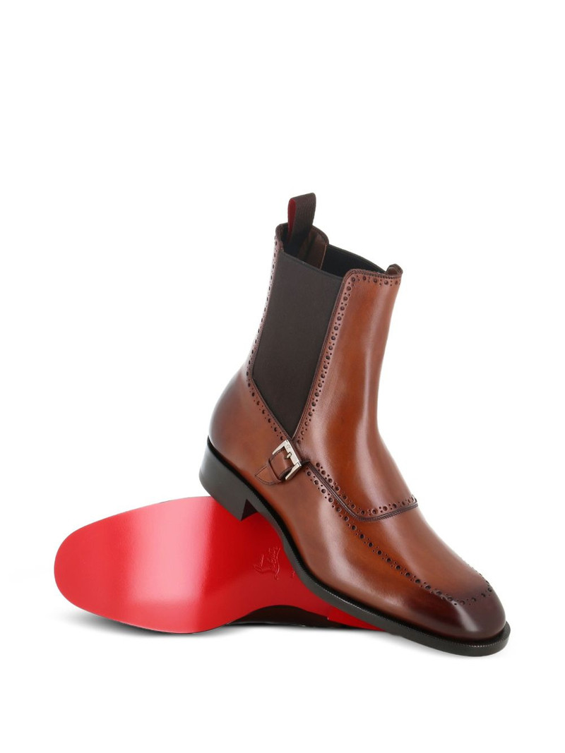 Christian Louboutin Sartosea buckle-fastening brogue boots outlook