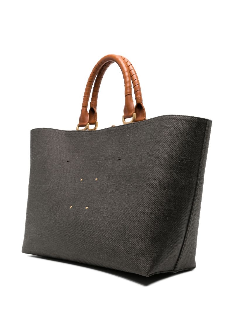 Marcie linen tote bag - 3