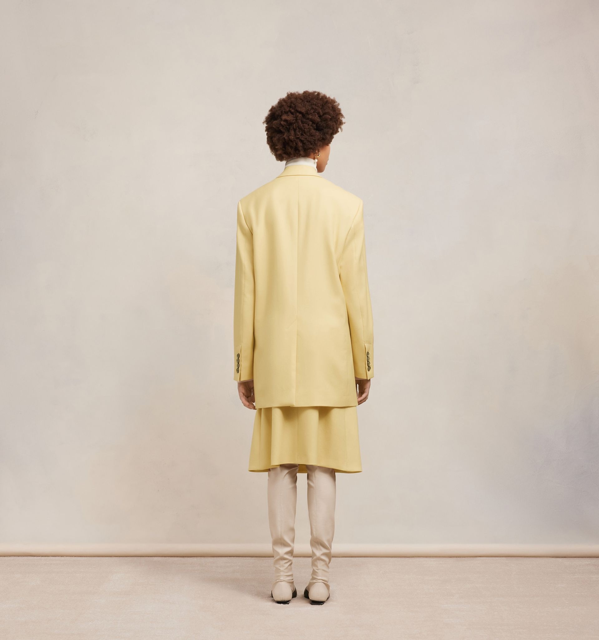 Two Buttons Oversized Jacket - 5