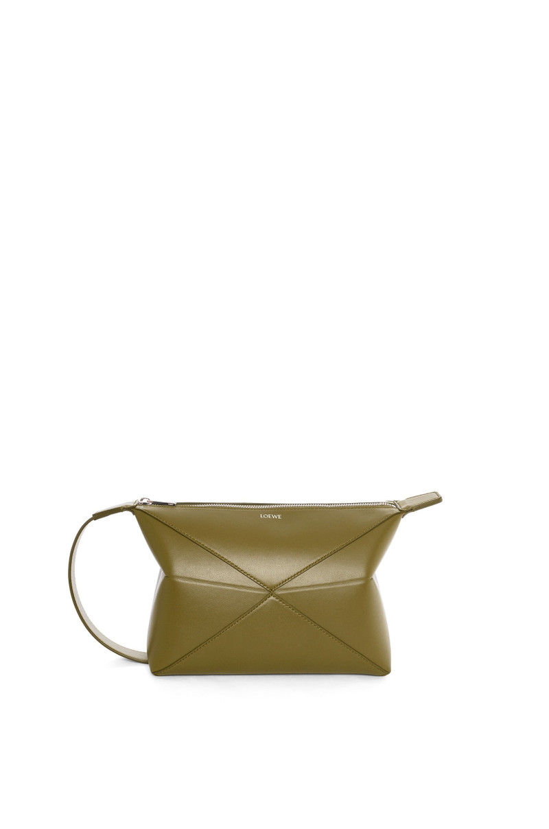 Puzzle Fold wash bag in shiny calfskin - 1