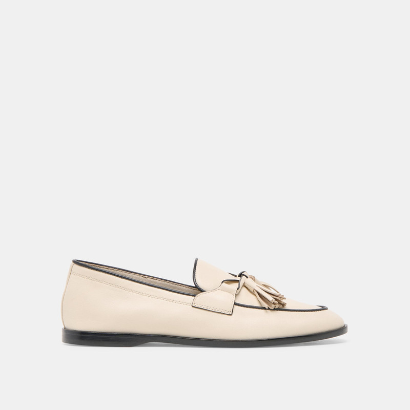 LOKLAN LOAFERS IVORY LEATHER 1