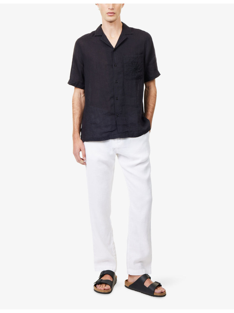 FRESCOBOL CARIOCA Alves Linen Short-Sleeve Shirt outlook