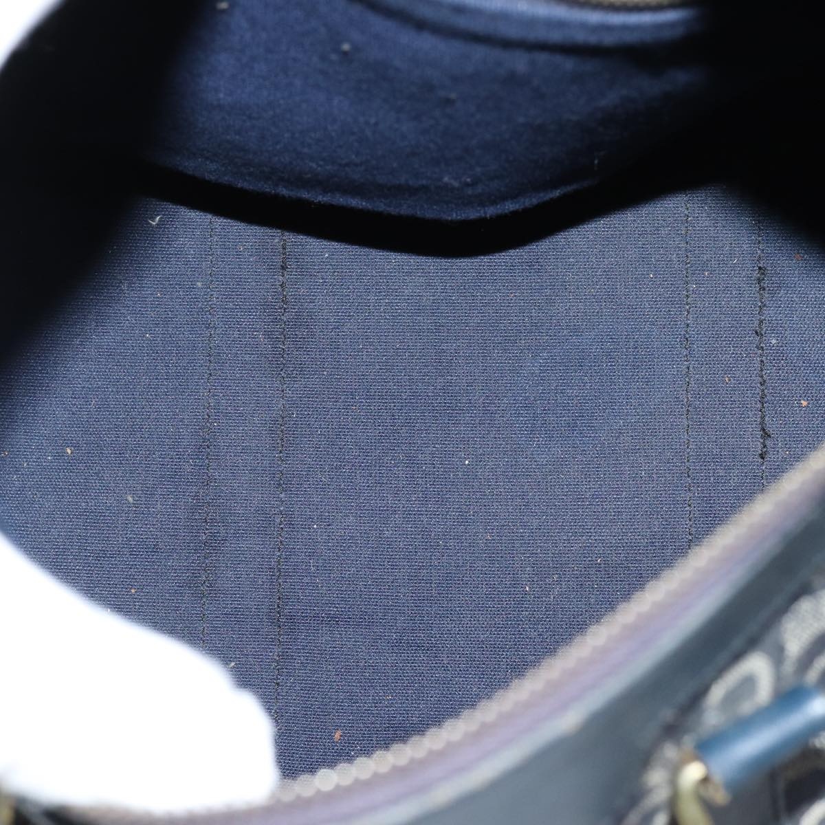 CELINE C Macadam Canvas Hand Bag Navy - 11