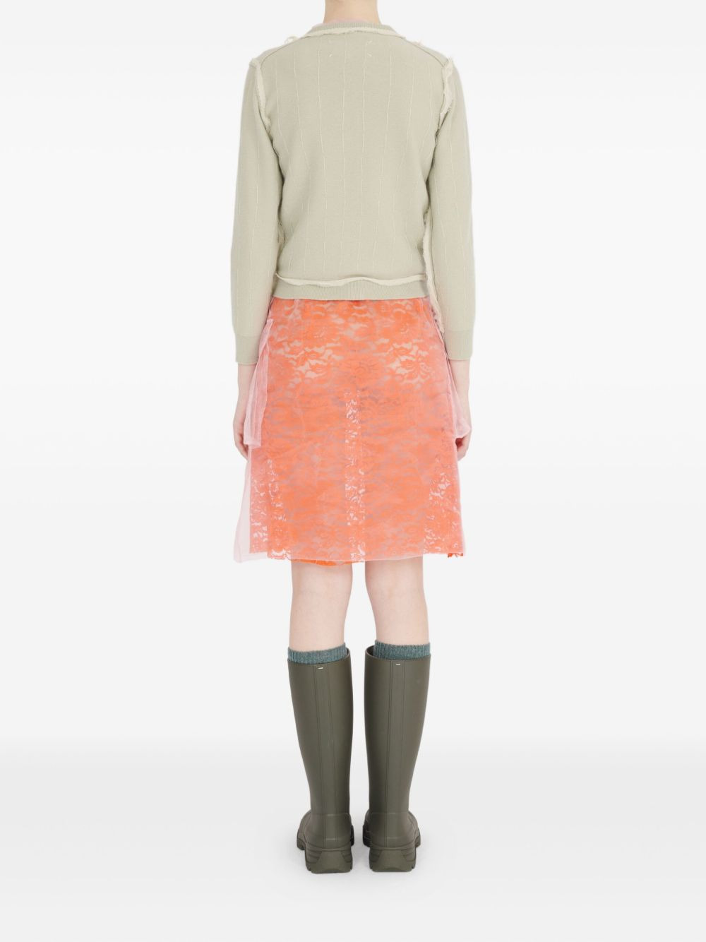 frayed cardigan - 4