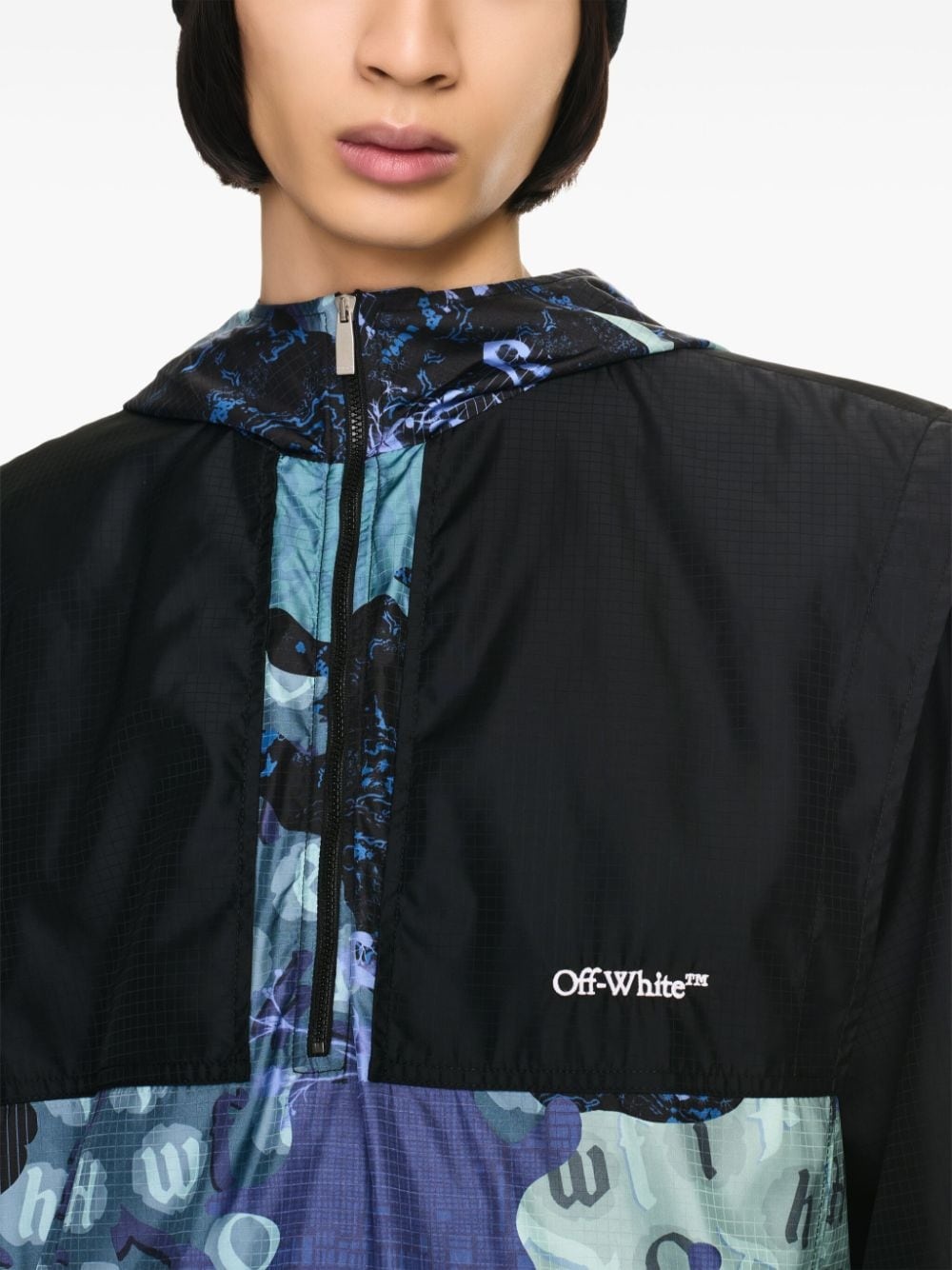 graphic-print windbreaker - 5