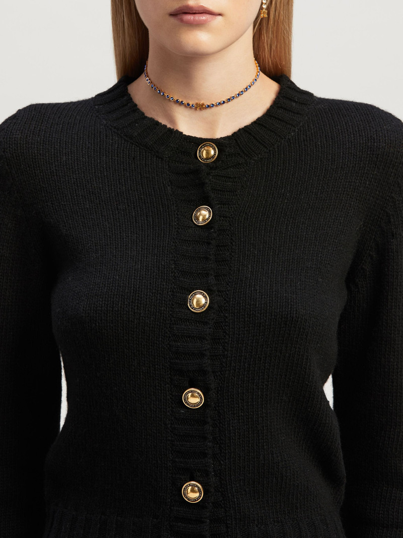 Curved Logo Cardigan 6