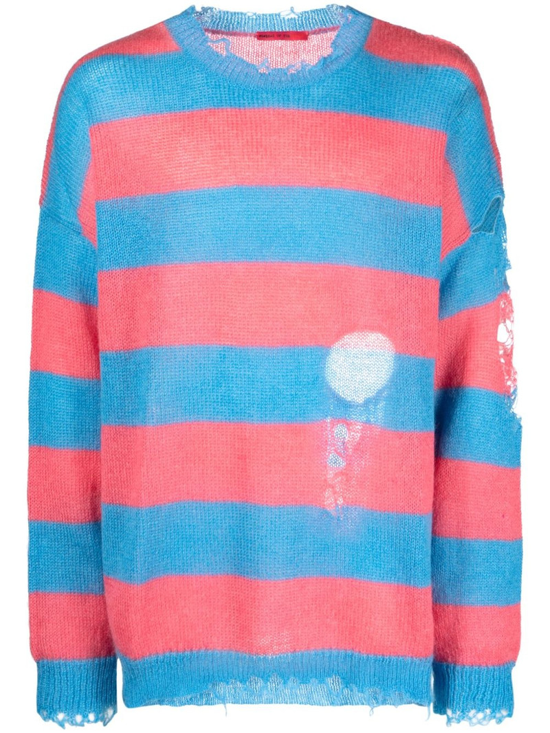 distressed striped jumper 1