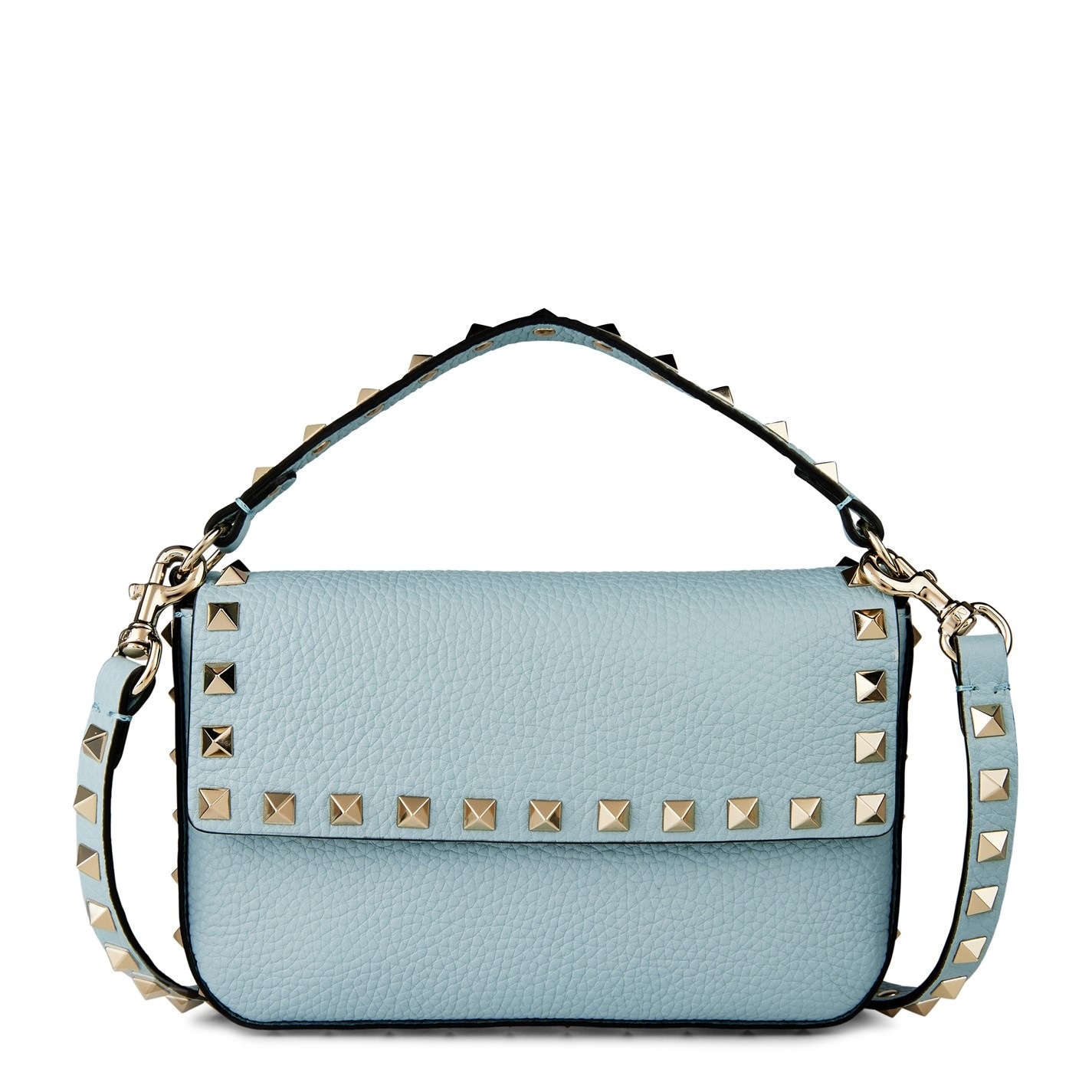 SMALL ROCKSTUD LEATHER MINI BAG - 1