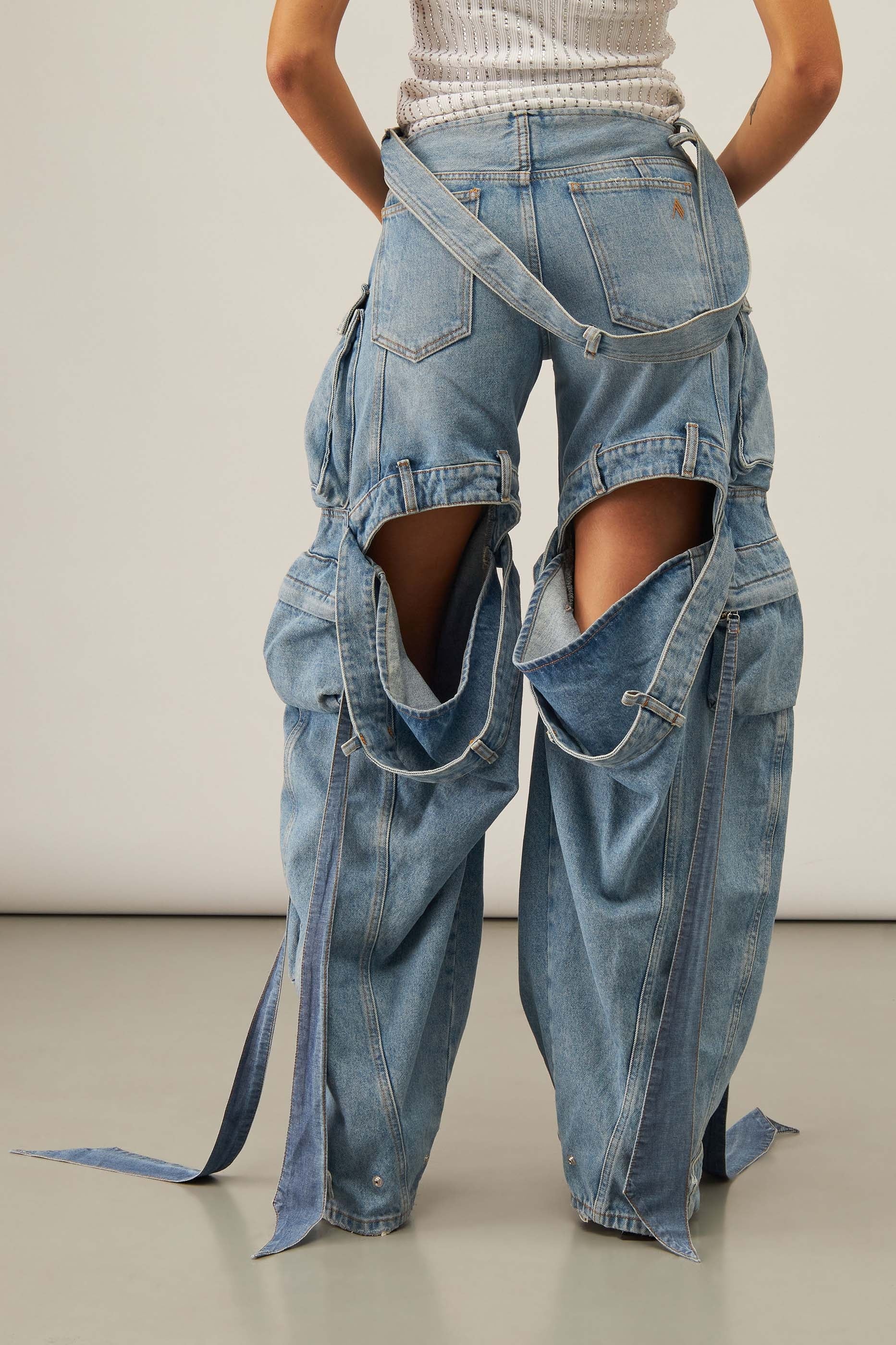 Denim Long Pants - 2