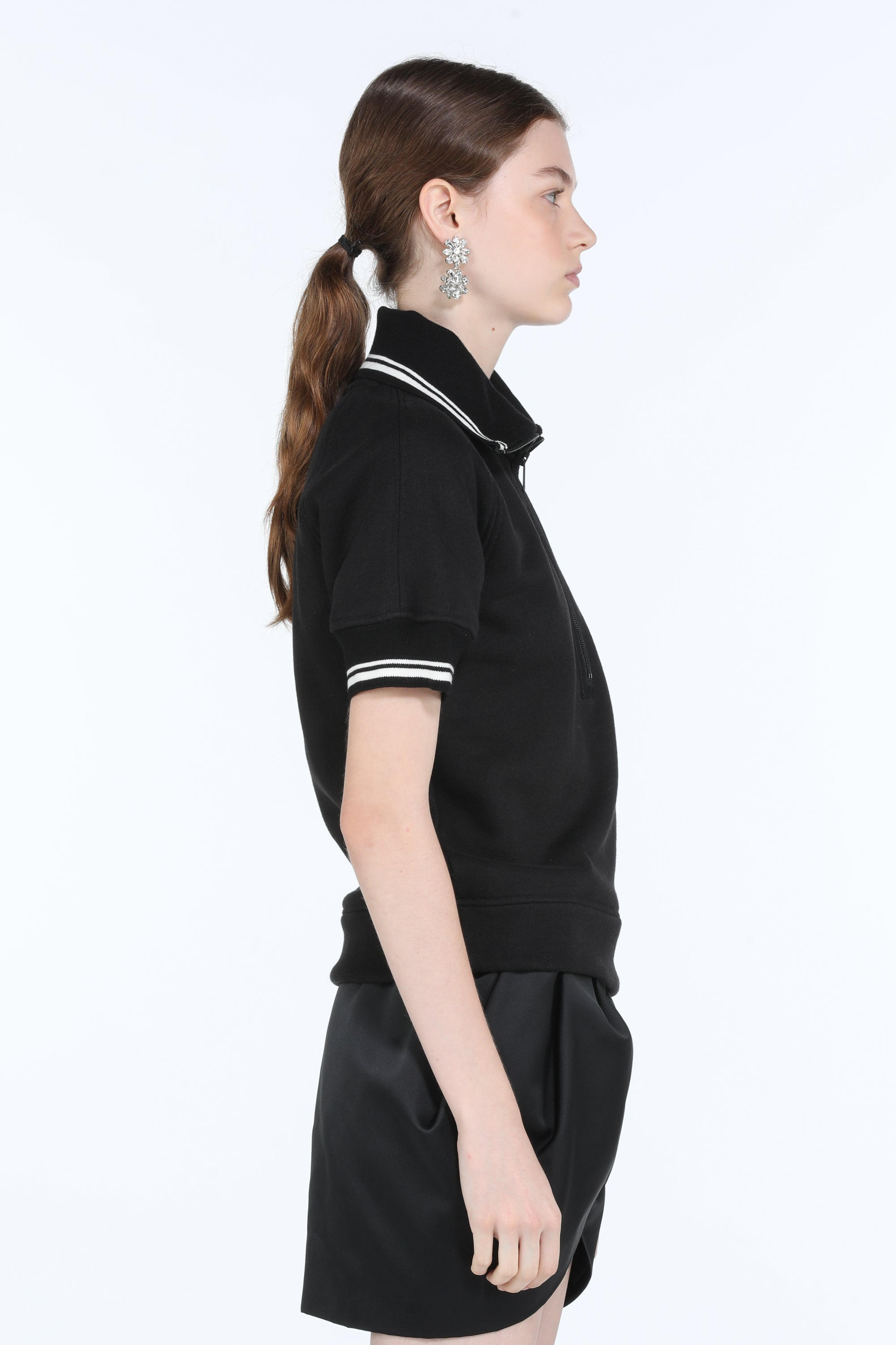 HALF-ZIP COTTON POLO SWEATER - 3