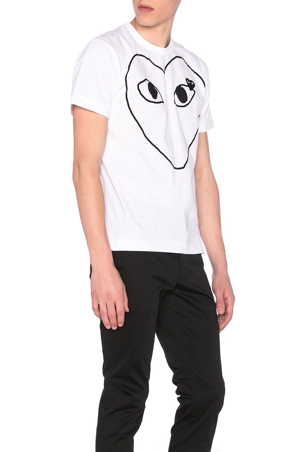 Black Emblem Cotton Tee - 3