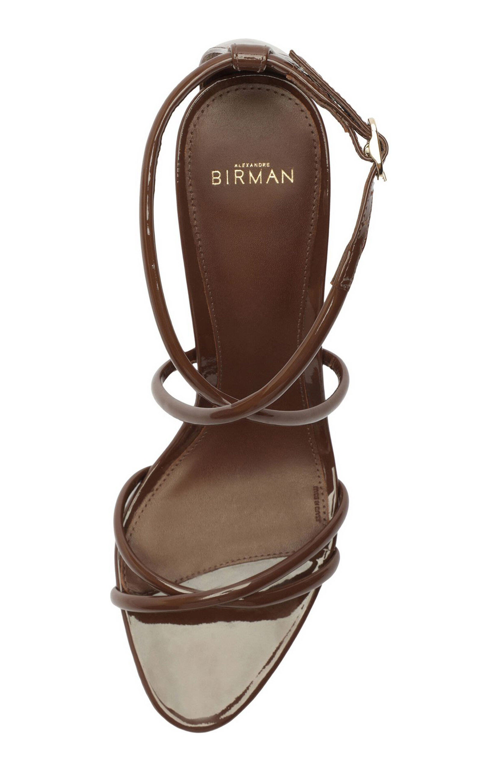 Lory Patent Leather Sandals brown - 3