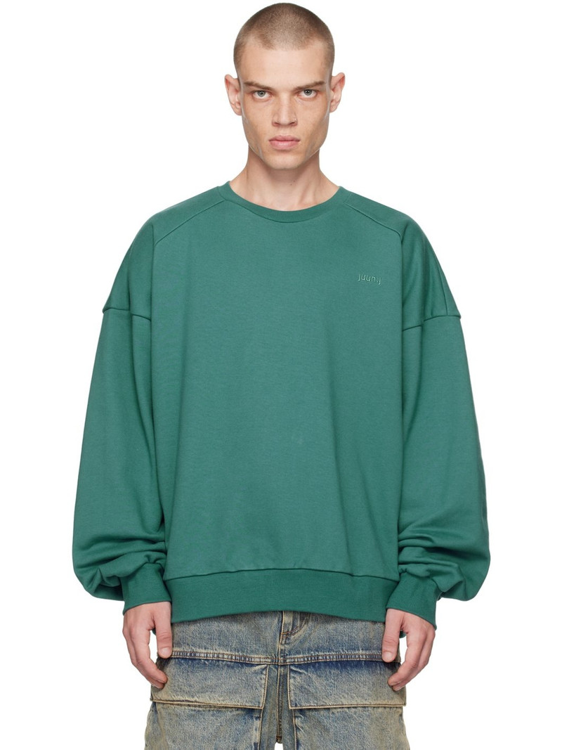 Green Embroidered Sweatshirt 1