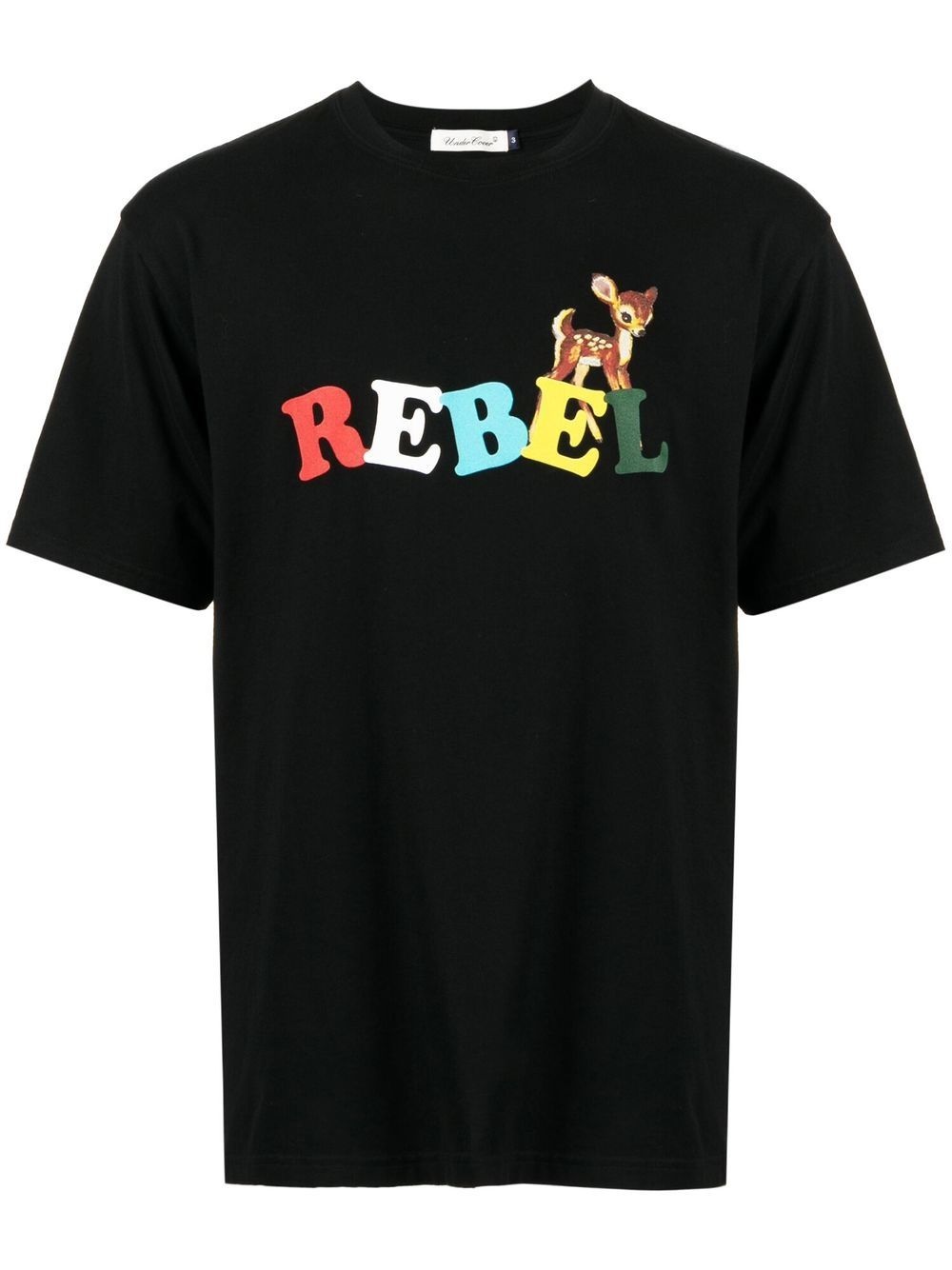 cartoon-print cotton T-shirt - 1