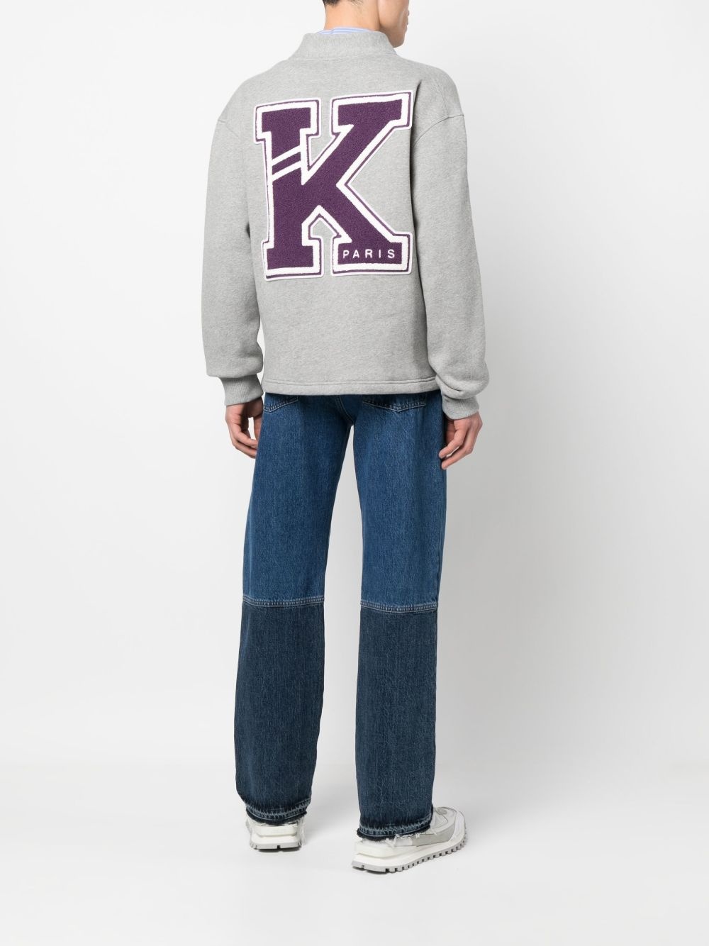 logo-appliqué cardigan - 2