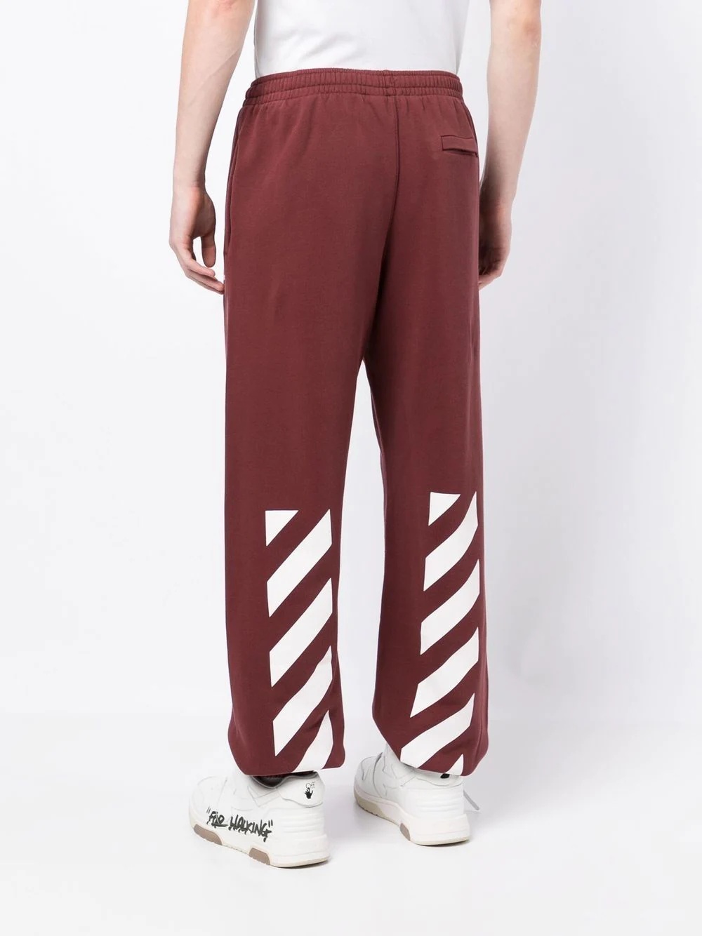 Arrows-print straight-leg track pants - 8