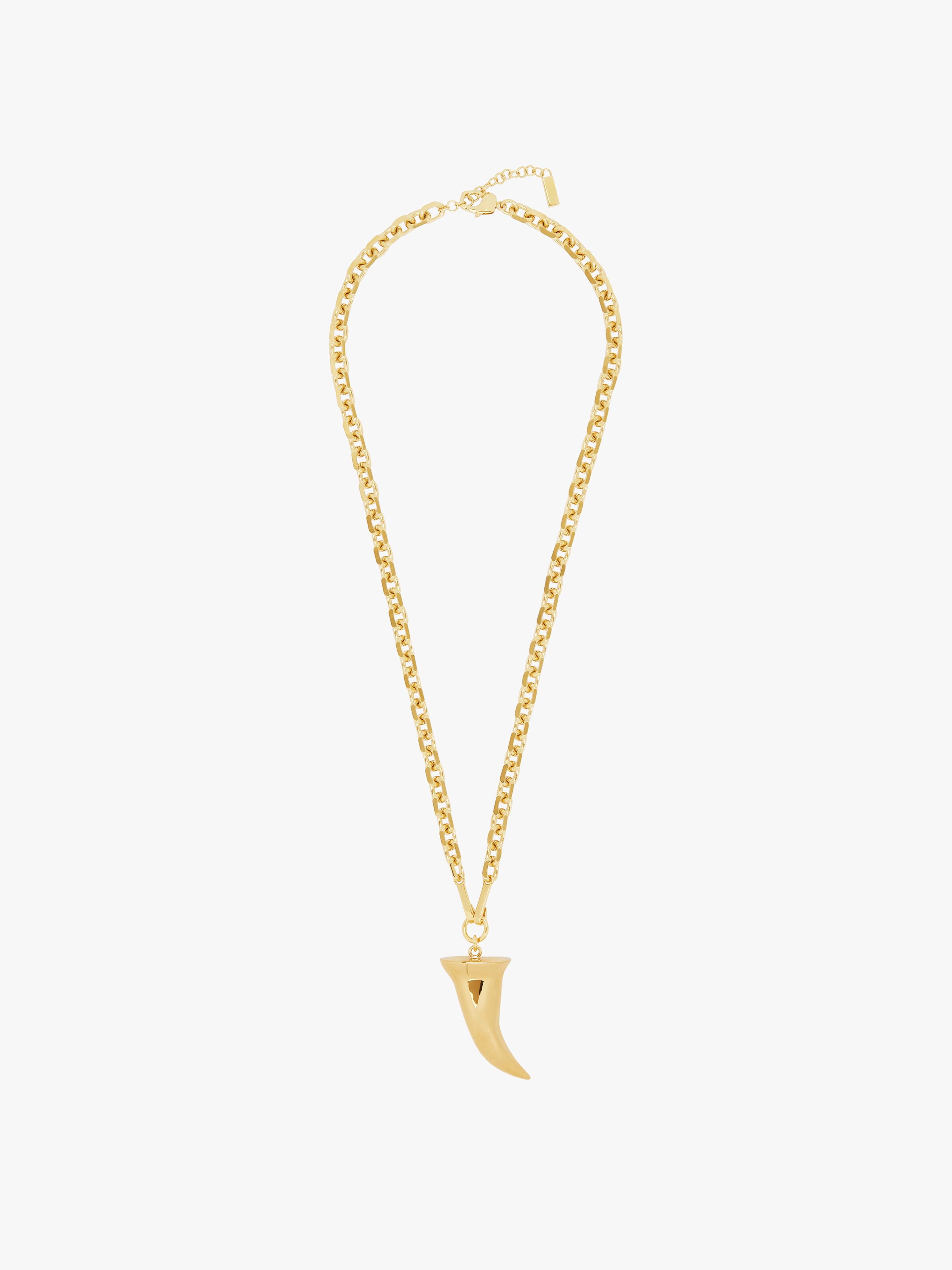 HORN NECKLACE IN METAL - 1
