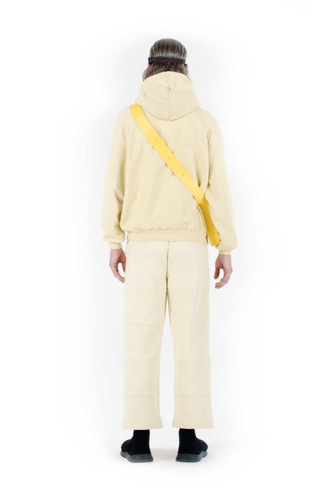 LIGHT YELLOW HOODIE WITH LOGO - 2