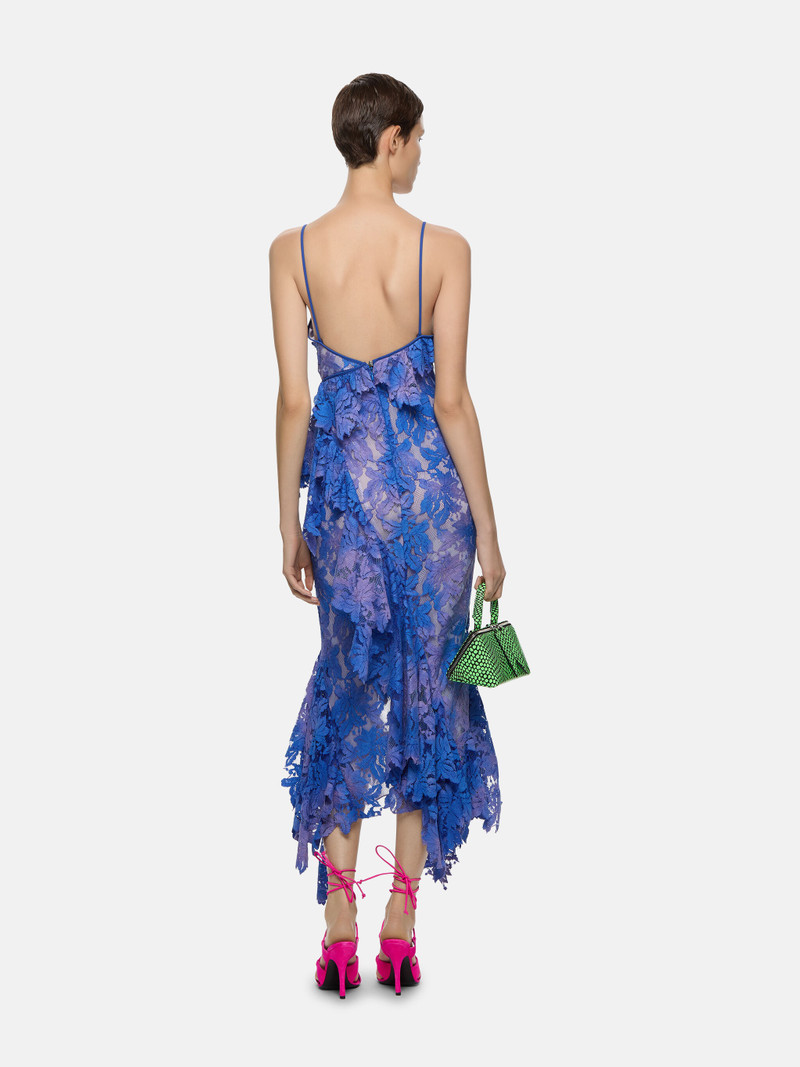 ''THELMA'' VIOLET AND DUSTY BLUE LONG DRESS 3