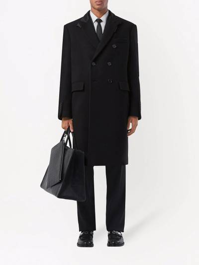 Burberry silk collar double-breasted coat outlook