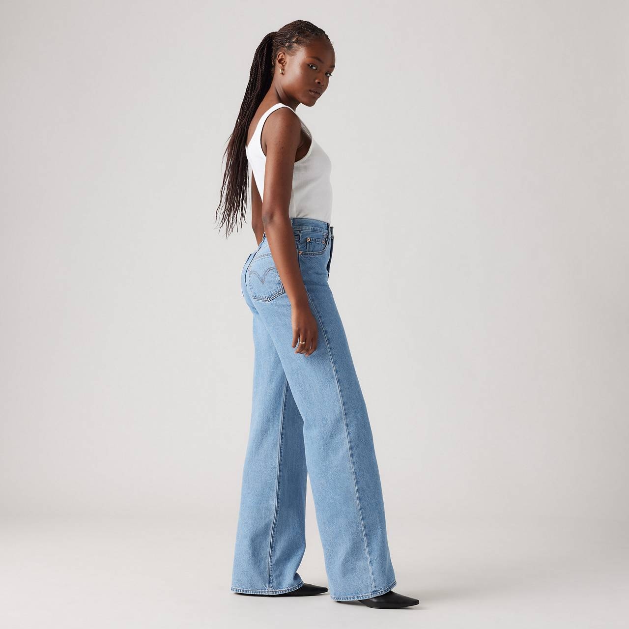 RIBCAGE WIDE LEG WOMEN'S JEANS - 6