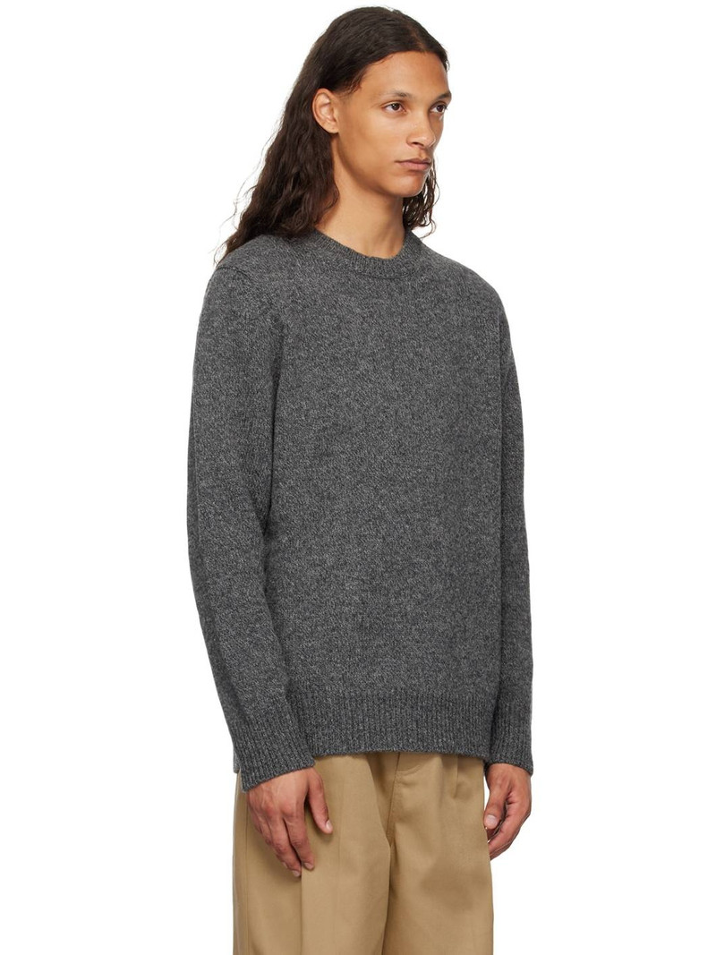 Gray Shetland Wool Sweater 2