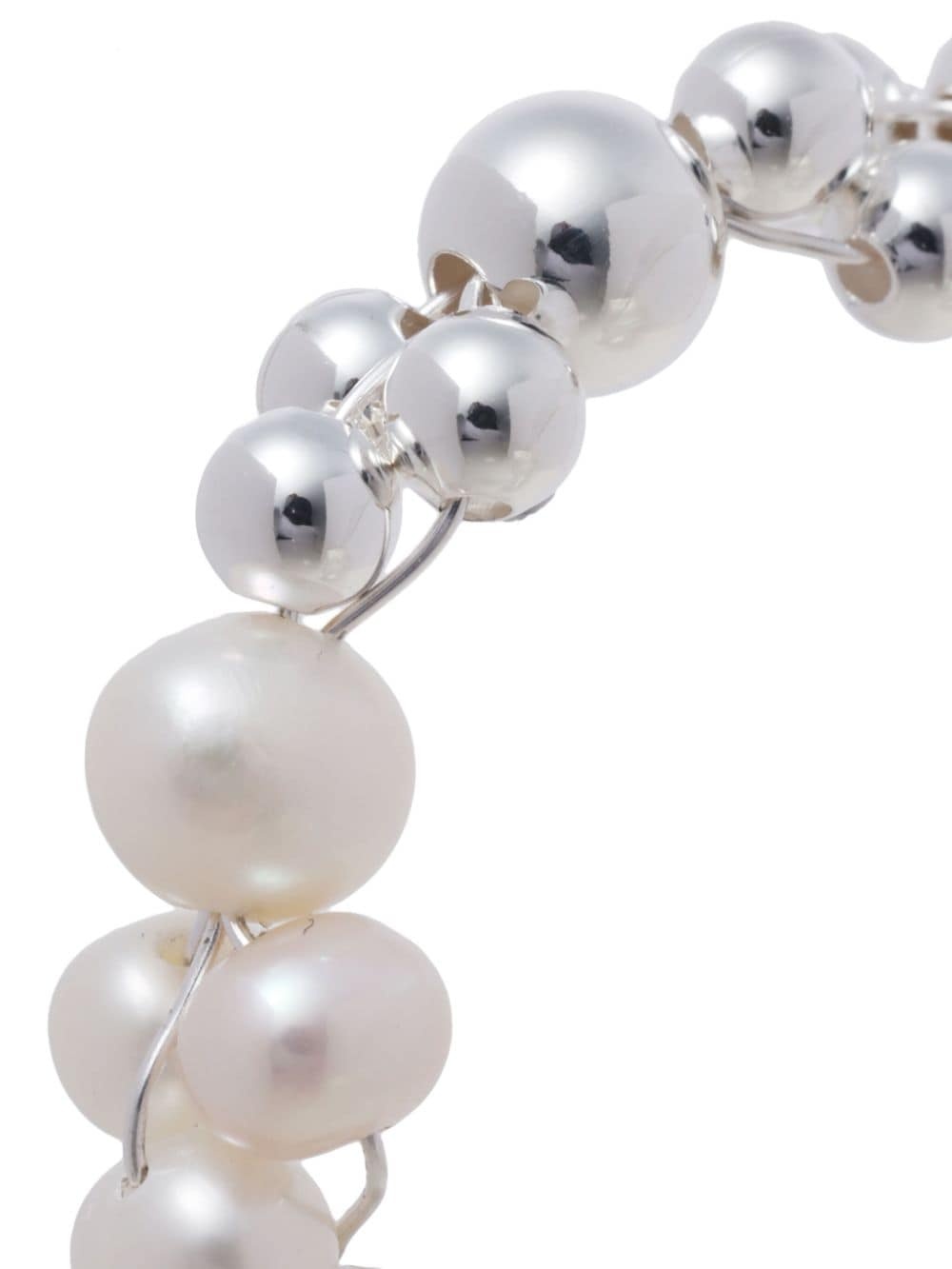 pearl-embellished drop earrings - 3