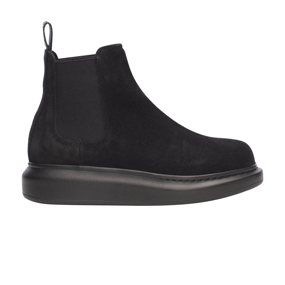 Alexander McQueen Wmns Hybrid Chelsea Boot 'Black Suede' - 1