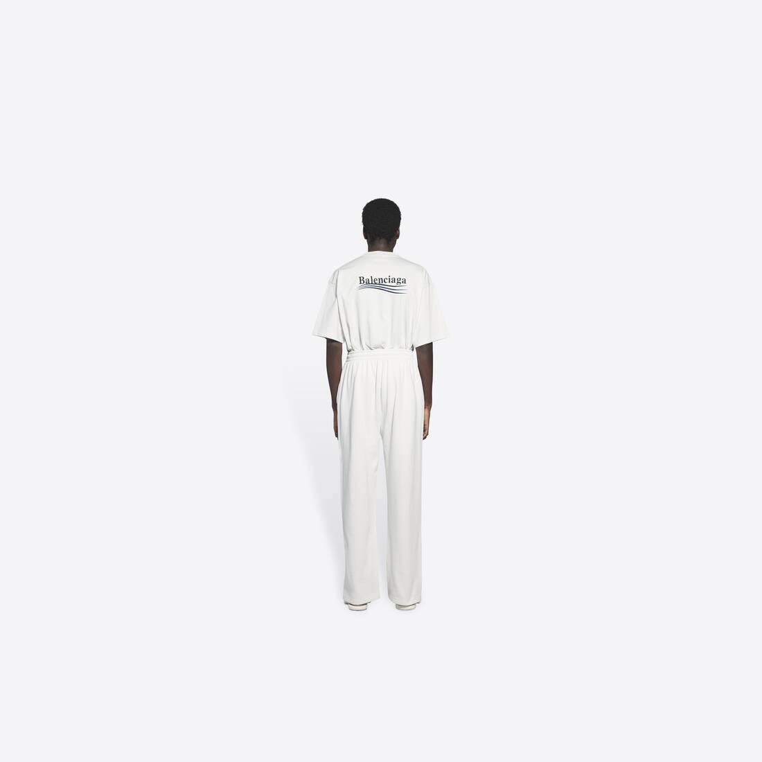 Men's Political Campaign Jogging Pants in White - 5