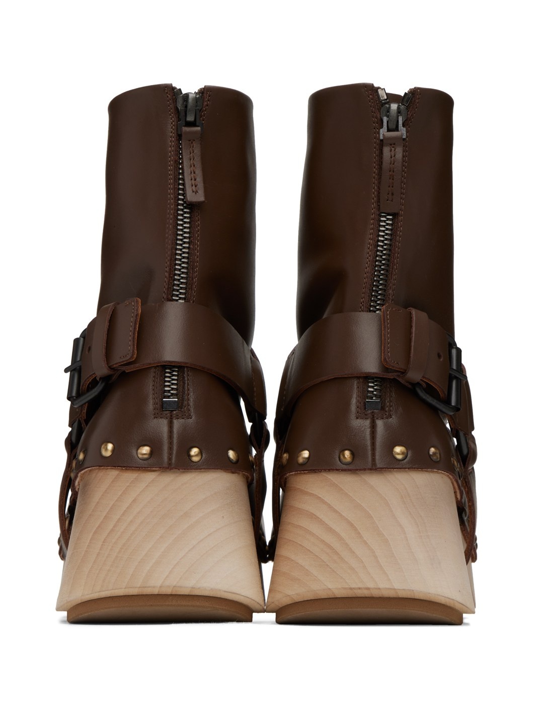 Brown Bottone Boots - 2