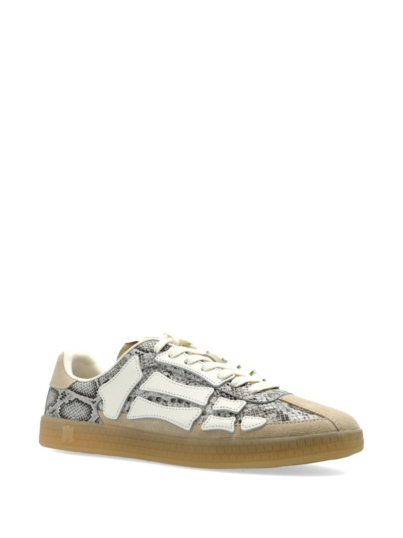 AMIRI bone-detail snakeskin-effect sneakers outlook