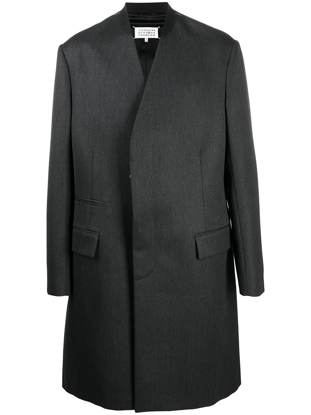 four-stitch single-breasted coat - 1