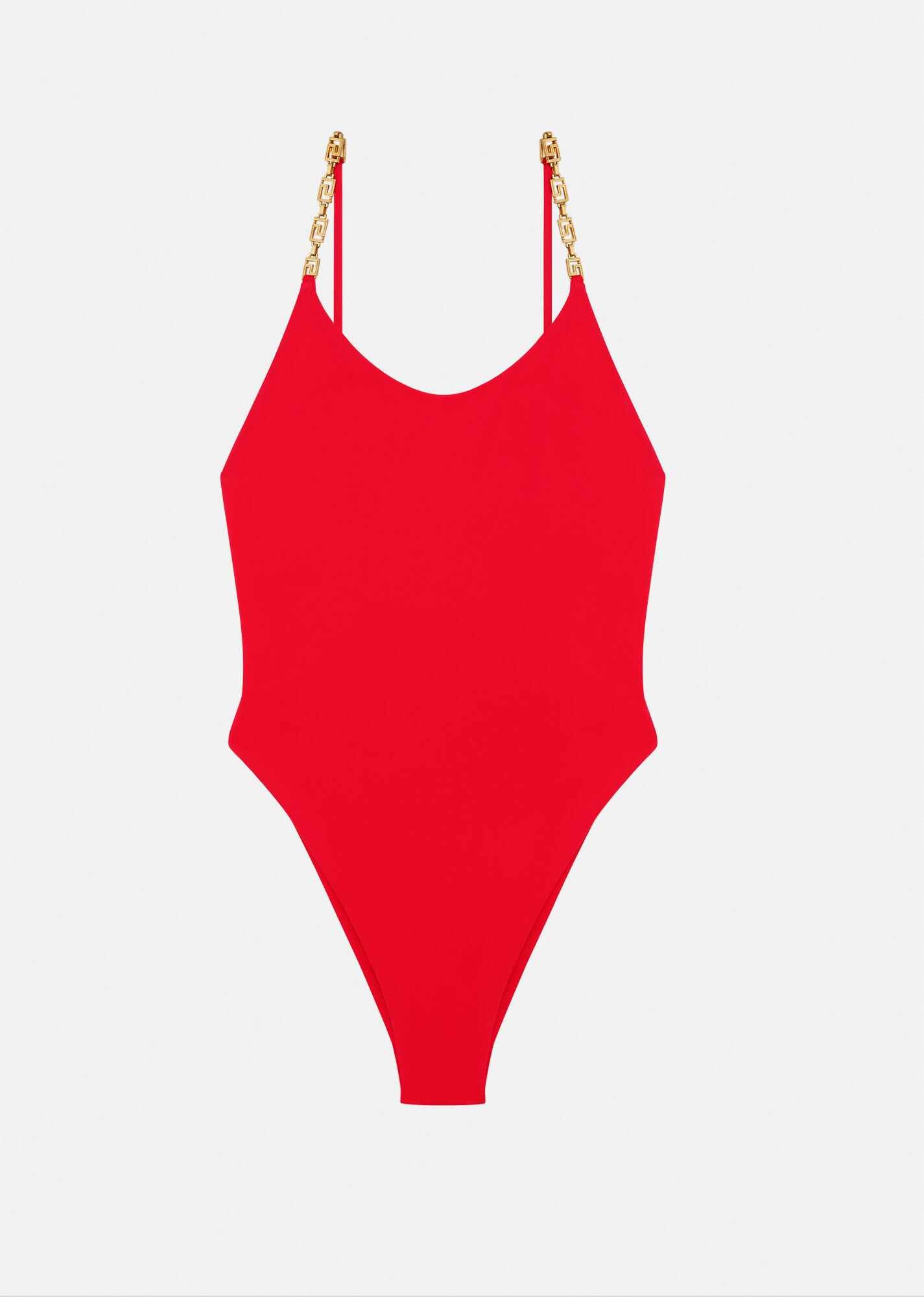 Greca Chain One-Piece Swimsuit - 1