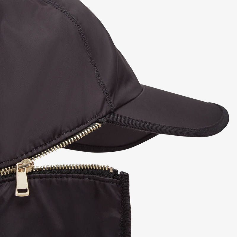 Black nylon baseball cap 3
