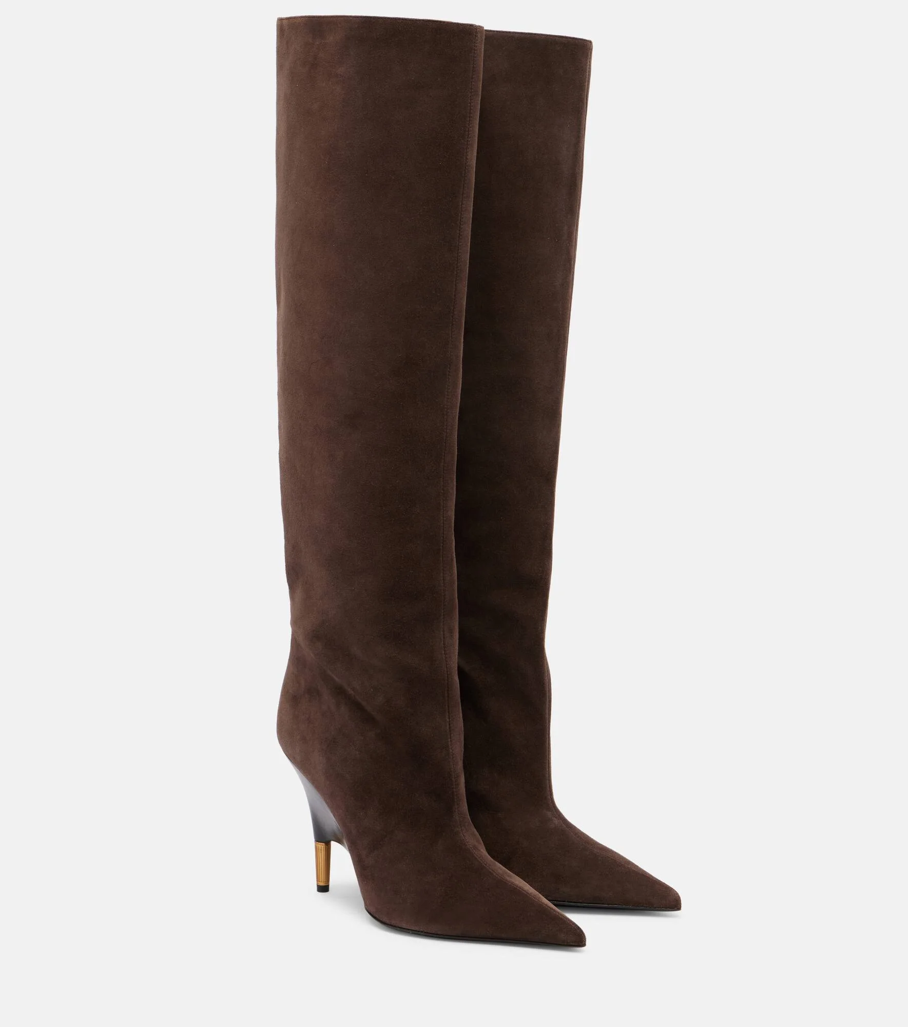 Bella 100 suede knee-high boots - 1