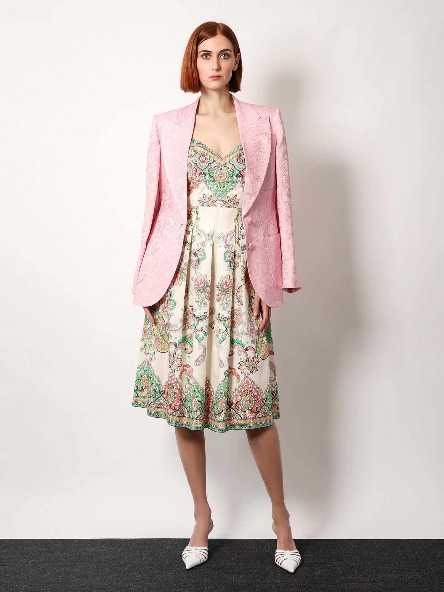 ベスト・ジレ ETRO Jacquard silk blend blazer with embroidery Etro Jacquard silk blend blazer with embroidery