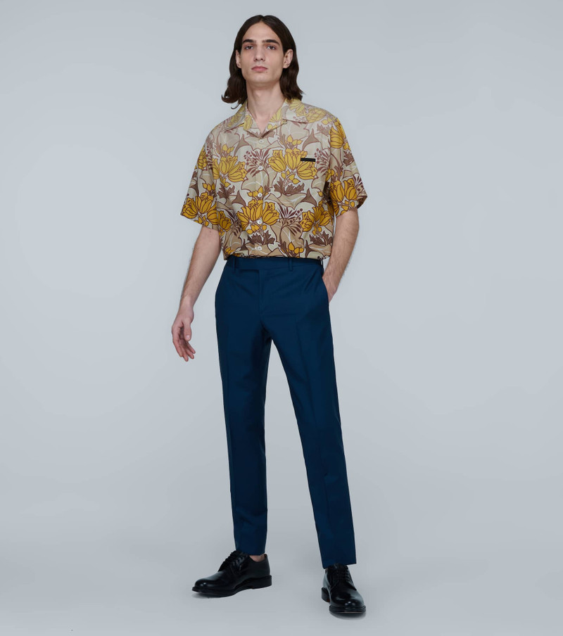 Prada Floral print short-sleeved shirt outlook