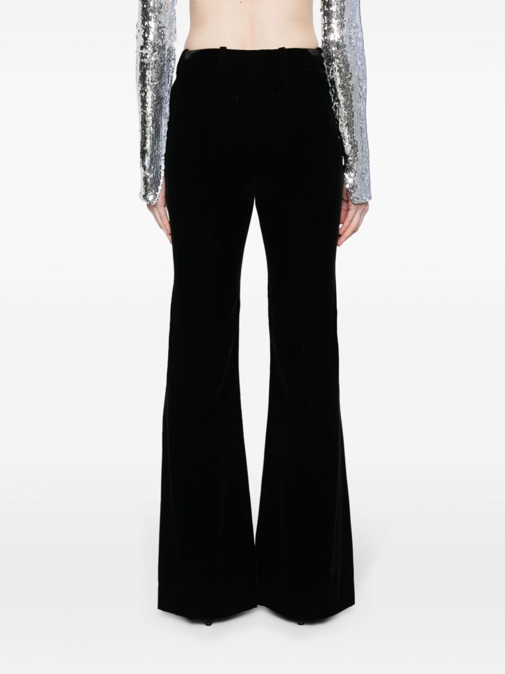 flared velvet trousers - 4