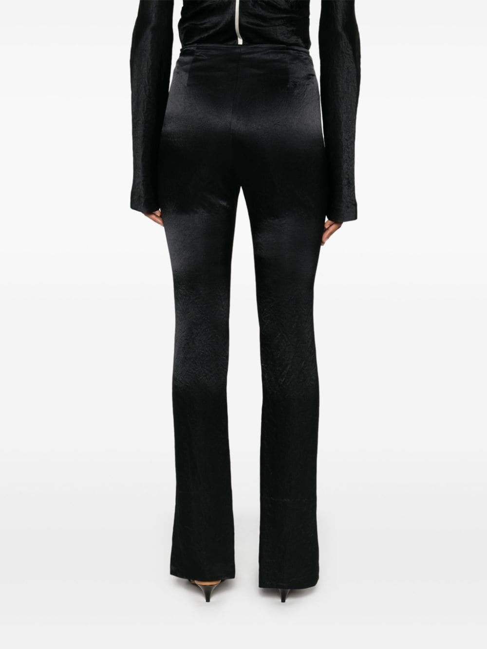 contrasting-trim slim trousers - 4